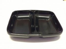 2 Section Black Mixing Dish